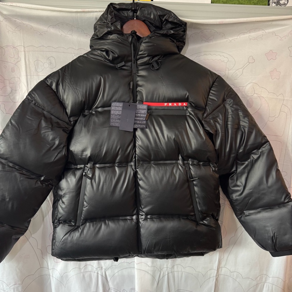 Men's Prada Light Nylon Hooded Puffer Jacket